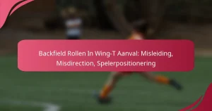 Backfield Rollen In Wing-T Aanval: Misleiding, Misdirection, Spelerpositionering